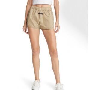 Fear of God Essentials Womens Running Shorts Oak Size Small NWT